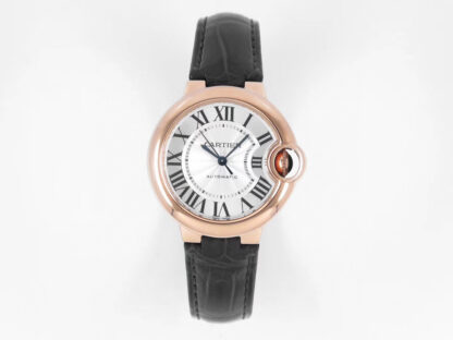 AAA Replica Ballon Bleu De Cartier 33MM W6920069 AF Factory Black Strap Woman Watch | aaareplicawatches.is