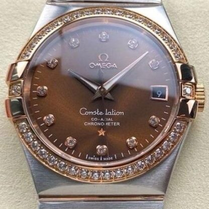 AAA Replica OMEGA Constellation 123.25.38.21.63.001 M+ Factory Brown Dial Mens Watch | aaafactory.io