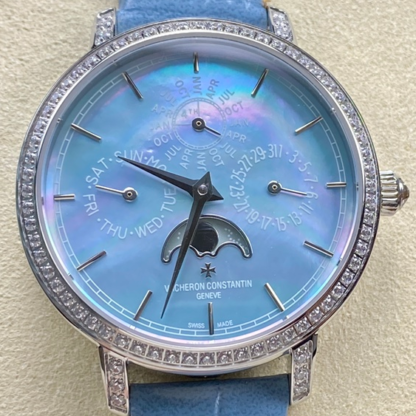 AAA Replica Vacheron Constantin Traditionnelle 4305T-000G-B948 TW Factory Blue Dial Ladies Watch | aaafactory.io