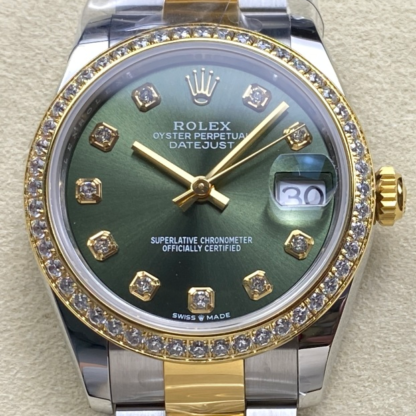 AAA Replica Rolex Datejust m278383rbr-0029 AR Factory Olive Green Dial Ladies Watch | aaafactory.io