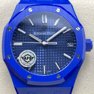 AAA Replica Audemars Piguet Royal Oak 15500 APS Factory Blue Ceramic Mens Watch | aaafactory.io