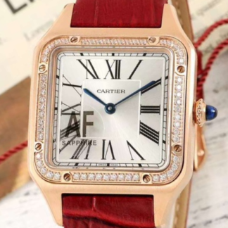 AAA Replica Cartier Santos WJSA0018 AF Factory Cowhide Strap Ladies Watch | aaafactory.io