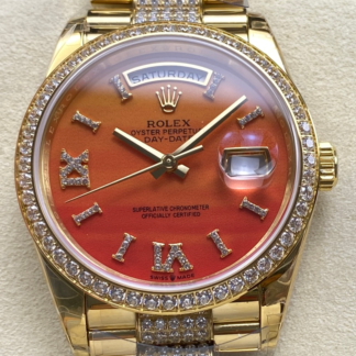 AAA Replica Rolex DayDate m128348rbr-0050 8+ Factory Carnelian Dial Ladies Watch | aaafactory.io