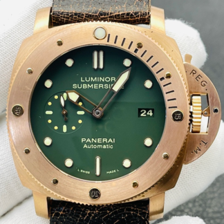 AAA Replica Panerai Submersible PAM00382 VS Factory Frosted Bronze Mens Watch | aaafactory.io