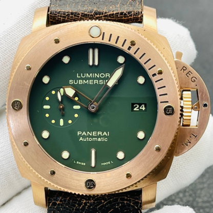 AAA Replica Panerai Submersible PAM00382 VS Factory Frosted Bronze Mens Watch | aaafactory.io