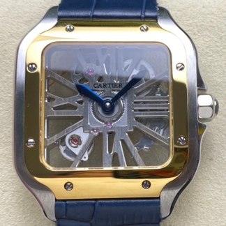 AAA Replica Cartier Santos WHSA0024 THB Factory Blue Strap Mens Watch | aaafactory.io