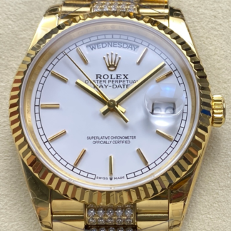 AAA Replica Rolex DayDate m128238-0082 8+ Factory Gold Strap Ladies Watch | aaafactory.io