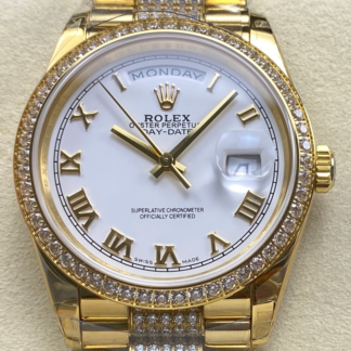 AAA Replica Rolex DayDate m128348rbr-0043 8+ Factory Roman Numerals Ladies Watch | aaafactory.io