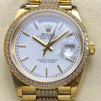 AAA Replica Rolex DayDate m128348rbr-0048 8+ Factory Crown Buckle Ladies Watch | aaafactory.io