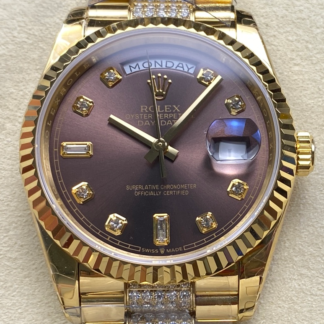 AAA Replica Rolex DayDate m128238-0024 8+ Factory Dark Grey Dial Ladies Watch | aaafactory.io