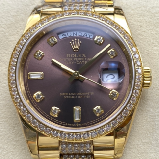 AAA Replica Rolex DayDate m128348rbr-0007 8+ Factory Sapphire Crystal Ladies Watch | aaafactory.io