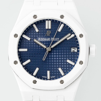 AAA Replica Audemars Piguet Royal Oak 15500 APS Factory White Ceramic Crown Mens Watch | aaafactory.io