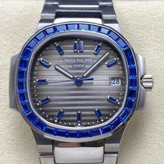 AAA Replica Patek Philippe Nautilus 5711 GR Factory Diamond Bezel Mens Watch | aaafactory.io
