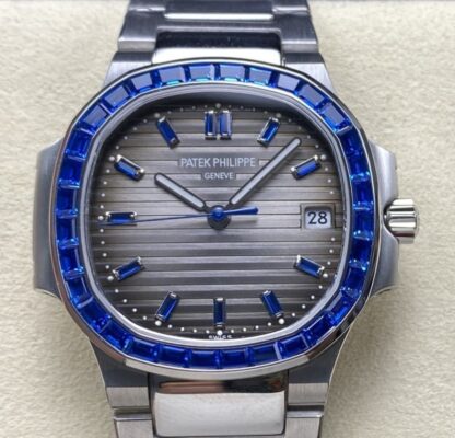 AAA Replica Patek Philippe Nautilus 5711 GR Factory Diamond Bezel Mens Watch | aaafactory.io