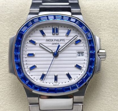 AAA Replica Patek Philippe Nautilus 5711 GR Factory Blue Diamond Mens Watch | aaafactory.io
