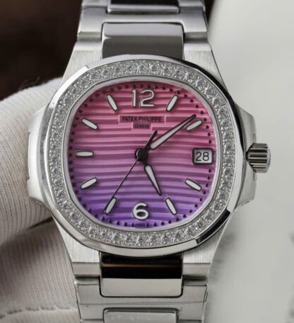 AAA Replica Patek Philippe Nautilus 7010R GR Factory Silver Strap Mens Watch | aaafactory.io