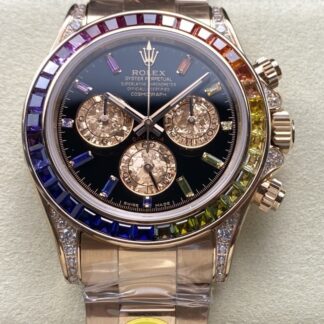 AAA Replica Rolex Daytona 116595 RBOW ZF Factory Rose Gold Mens Watch | aaafactory.io