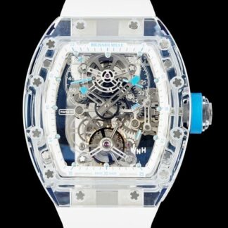AAA Replica Richard Mille Tourbillon RM56-01 RM Factory White Strap Mens Watch | aaafactory.io