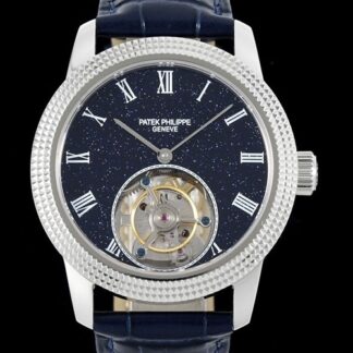 AAA Replica Patek Philippe Tourbillon RMS Factory Blue Dial Mens Watch | aaafactory.io
