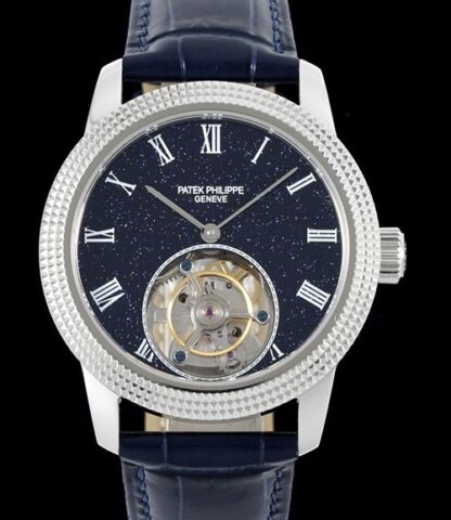 AAA Replica Patek Philippe Tourbillon RMS Factory Blue Dial Mens Watch | aaafactory.io