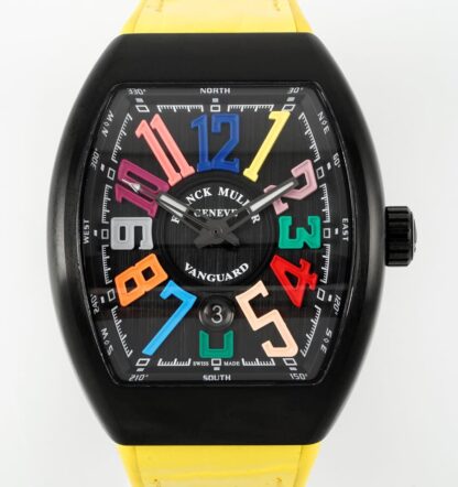 AAA Replica Franck Muller Vanguard ABF Factory Yellow Strap Mens Watch | aaafactory.io