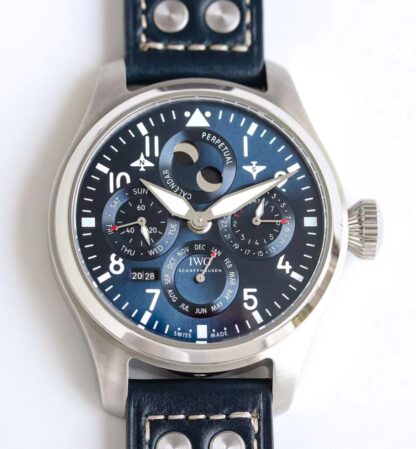 AAA Replica IWC pilot IW503605 V9 Factory Blue Strap Mens Watch | aaafactory.io