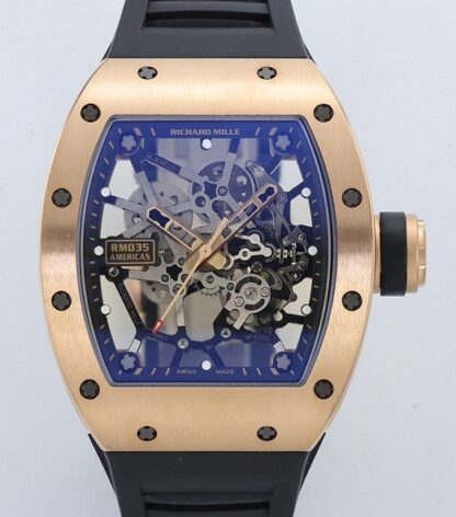 AAA Replica Richard Mille RM035 ZF Factory Rubber Strap Mens Watch | aaafactory.io