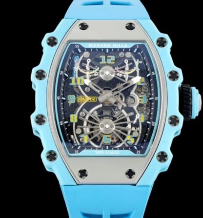 AAA Replica Richard Mille RM21-02 Tourbillon NEW Factory Rubber Strap Mens Watch | aaafactory.io