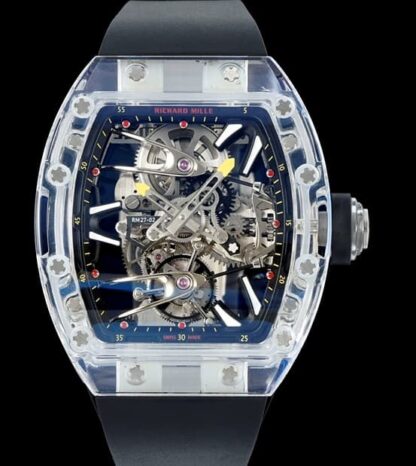 AAA Replica Richard Mille Tourbillon RM27-02 RM Factory Black Strap Mens Watch | aaafactory.io