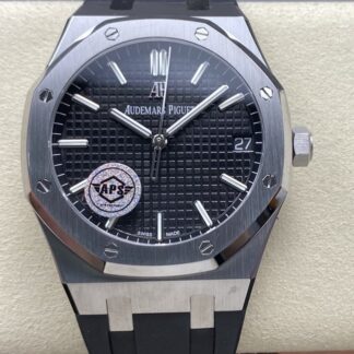 AAA Replica Audemars Piguet Royal Oak 15500ST APS Factory Black Strap Mens Watch | aaafactory.io