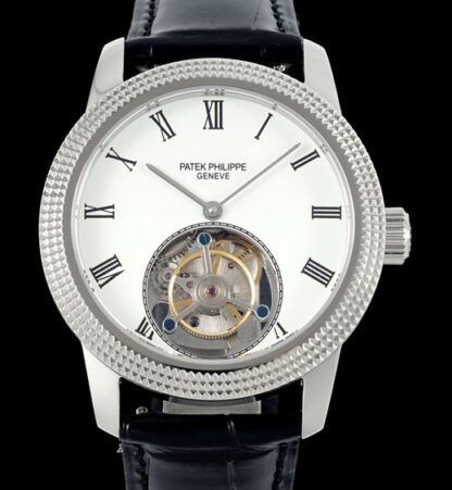 AAA Replica Patek Philippe Tourbillon RMS Factory White Dial Mens Watch | aaafactory.io