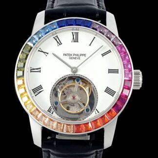 AAA Replica Patek Philippe Tourbillon RMS Factory Black Strap Mens Watch | aaafactory.io
