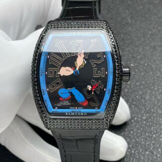 AAA Replica Franck Muller Vanguard Crazy Hours Jisbar V43 CH JSR ABF Factory Leather Strap Mens Watch | aaafactory.io