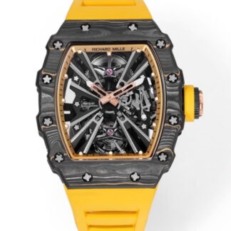 AAA Replica Richard Mille RM12-01 Tourbillon Yellow Strap Mens Watch | aaafactory.io