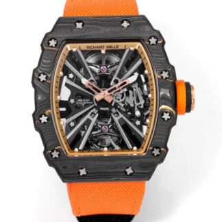 AAA Replica Richard Mille RM12-01 Tourbillon Orange Strap Mens Watch | aaafactory.io