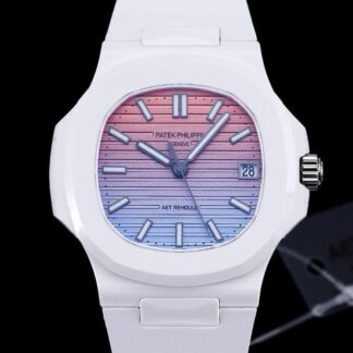 AAA Replica Patek Philippe Nautilus 5711 AET Factory White Ceramics Mens Watch | aaafactory.io