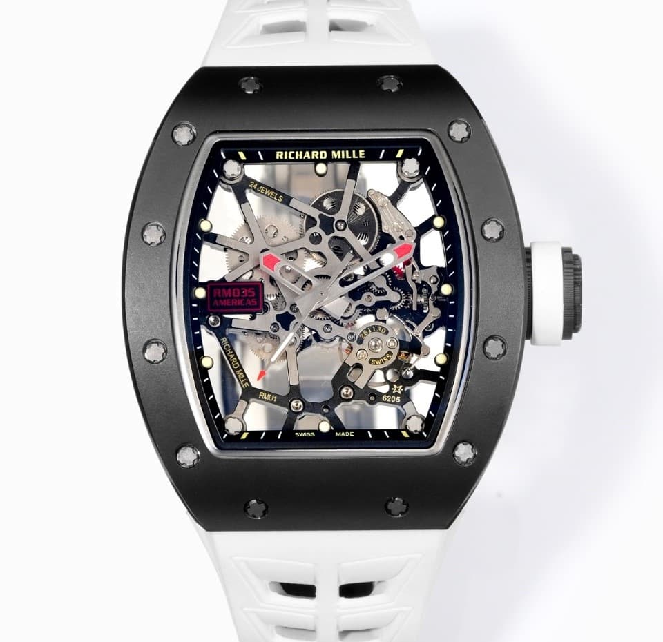 AAA Replica Richard Mille RM035 Nadal NEW Factory Black Toro Mens Watch | aaafactory.io