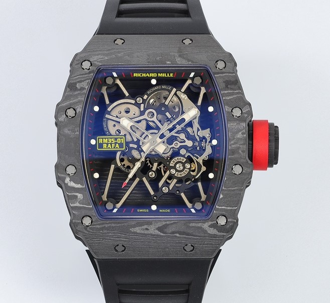 AAA Replica Richard Mille RM35-01 ZF Factory Black Strap Mens Watch | aaafactory.io
