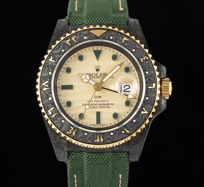 AAA Replica Rolex GMT-Master II DIW Factory Green Strap Mens Watch | aaafactory.io