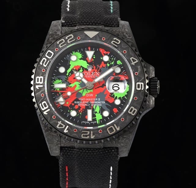 AAA Replica Rolex GMT-Master II DIW Factory Camouflage Carbon Fiber Mens Watch