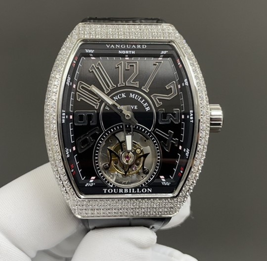 AAA Replica Franck Muller V 45 T D (NR) Tourbillon ABF Factory Diamond Mens Watch | aaafactory.io