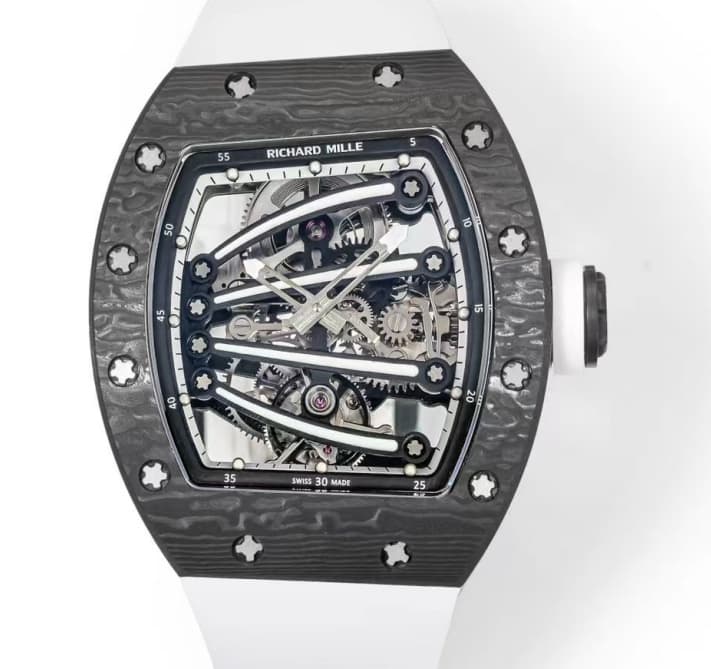 AAA Replica Richard Mille RM59-01 Tourbillon RM Factory White Strap Mens Watch | aaafactory.io