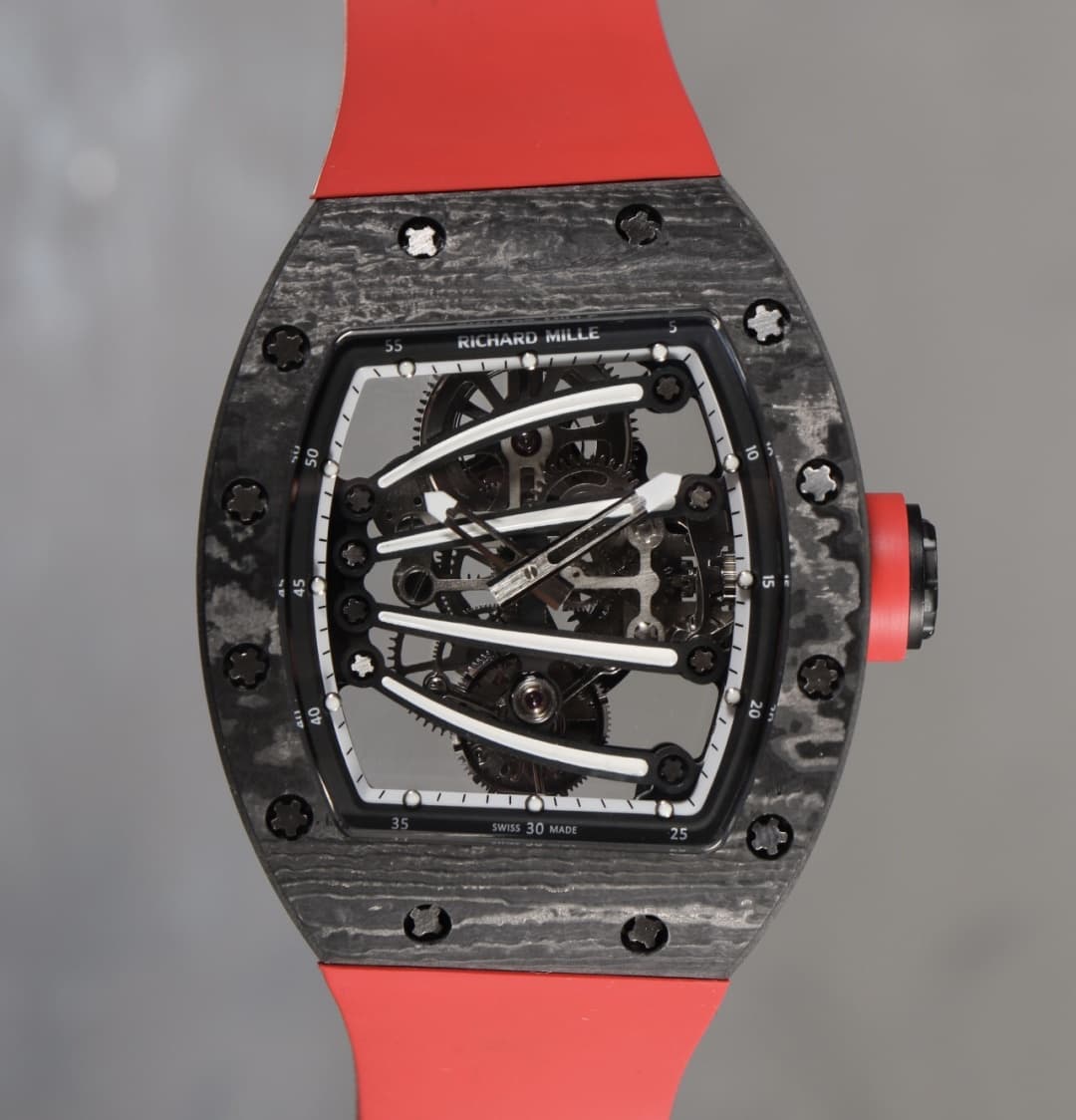 AAA Replica Richard Mille RM59-01 Tourbillon RM Factory Red Strap Mens Watch | aaafactory.io