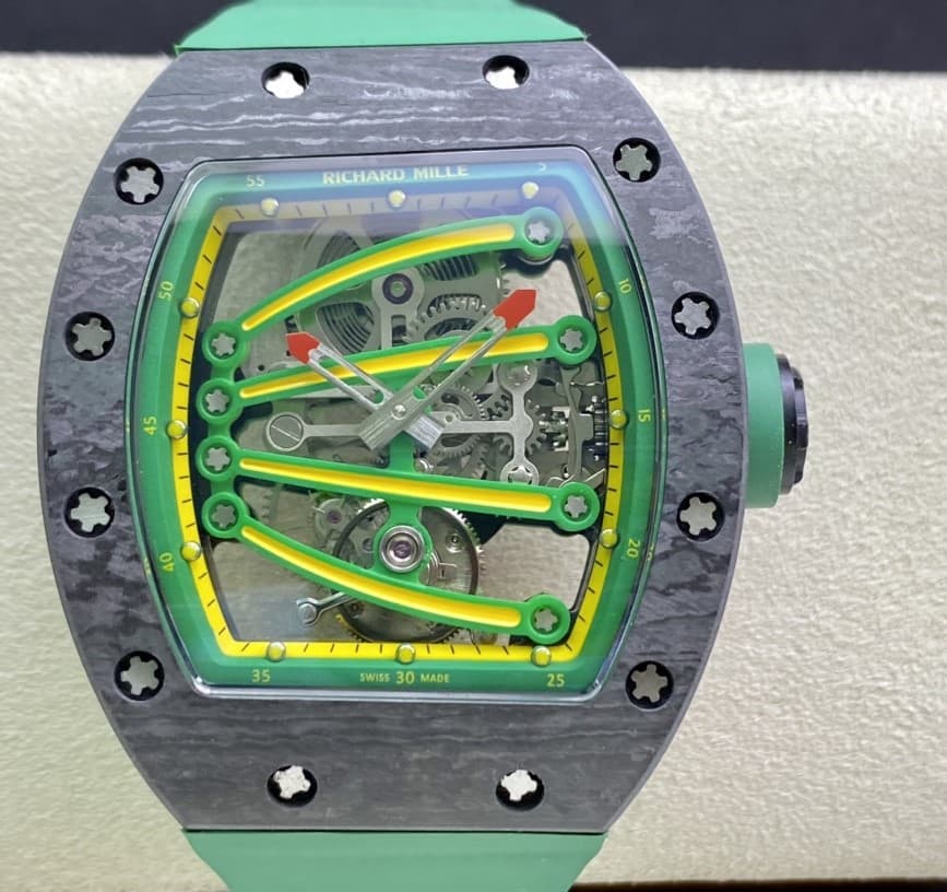 AAA Replica Richard Mille RM59-01 Tourbillon RM Factory Green Strap Mens Watch | aaafactory.io