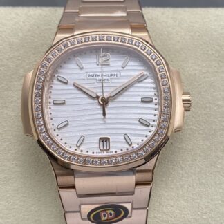 AAA Replica Patek Philippe Nautilus 7118-1200R-001 DDF Factory Rose gold Ladies Watch | aaafactory.io