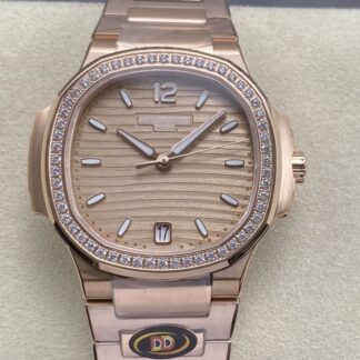 AAA Replica Patek Philippe Nautilus 7118-1200R-010 DDF Factory Diamond Bezel Ladies Watch | aaafactory.io