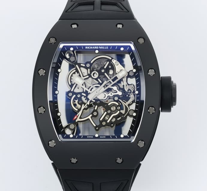 AAA Replica Richard Mille RM055 ZF Factory Leather Strap Mens Watch | aaafactory.io