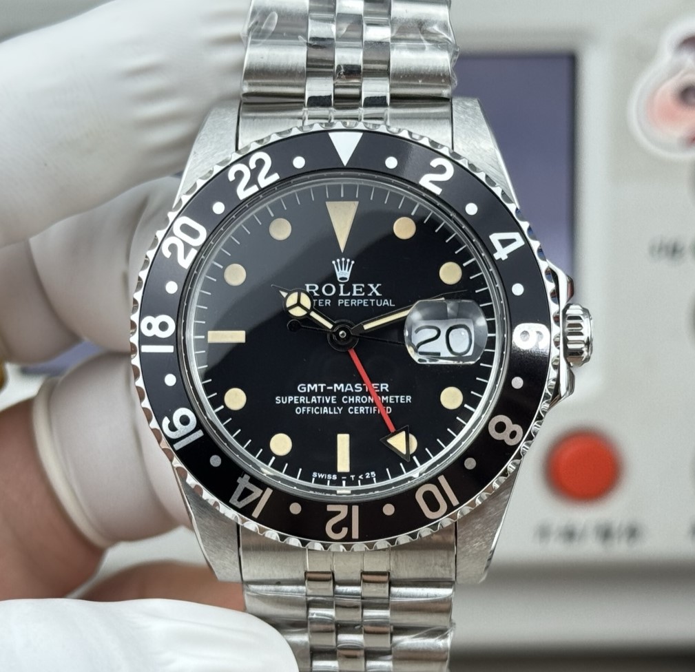 AAA Replica Rolex GMT Master 1675 MX Factory All Black Mens Watch | aaafactory.io